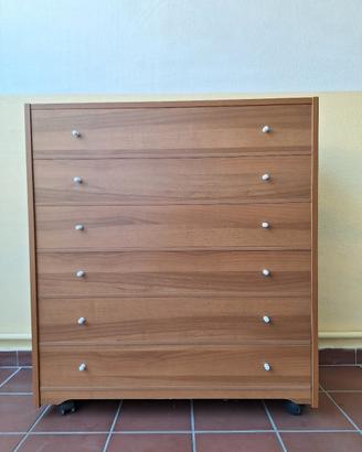 Lettino pieghevole con mobile
