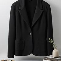 Blazer di felpa nero Tank Jeans in cotone 