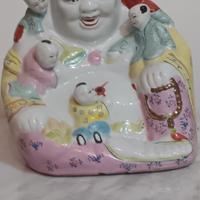 scultura in porcellana Buddha con 5.bam