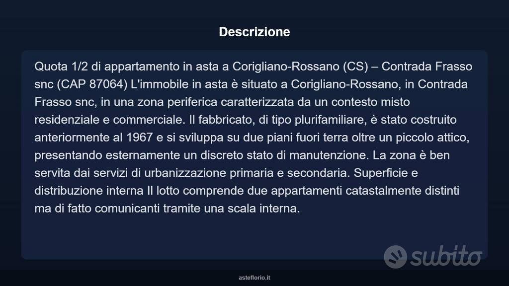 Appartamento – Corigliano-Rossano, Frasso, Rossano Scalo - Vista 4