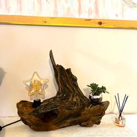 Lampada in legno hand made