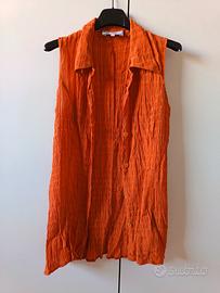 Gilet goffrato arancione