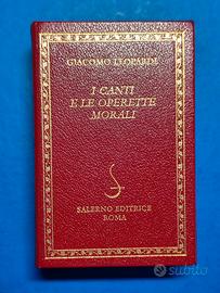 Giacomo Leopardi I Canti e Le Operette Morali 