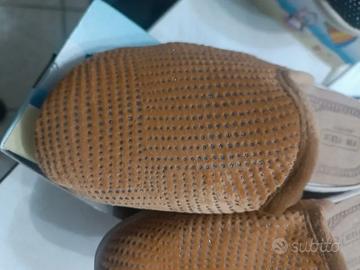 ciabatte chiuse con sottopiede in pelle alcuni num