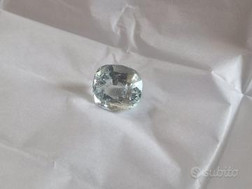 Acquamarina naturale 8,34 ct – Taglio Cushion 
