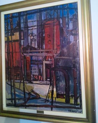Quadro  Francesco Fedeli 1956 . Opera premiata