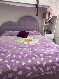 Letto matrimoniale ecopelle Swarovski