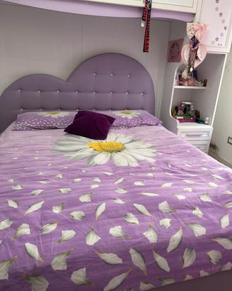 Letto matrimoniale ecopelle Swarovski