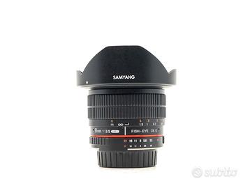 Samyang 8mm fisheye 3.5 Nikon perfetto