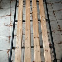 Rete con doghe in legno 180x80