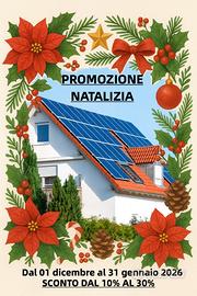 Promozione Natalizia Impianti Fotovoltaici
