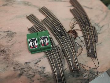 scambi in curva Fleischmann elettrici profil