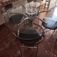 Tavolo di cristallo tondo 120 cm.NO SEDIE