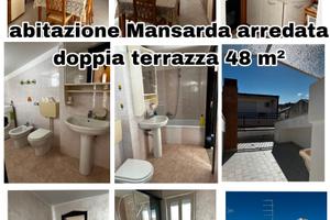 Appartamento arredato + doppia terrazza 48mq
