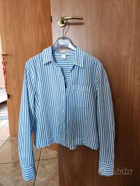 Camicia bianca e azzurra in perfette condizioni 