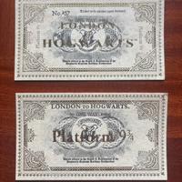 Harry potter biglietti per hogwarts binario 9 3/4