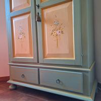 Armadio in Legno decorato