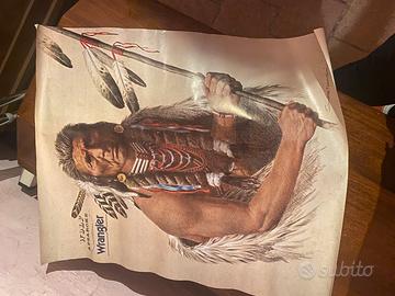 Poster wangler wolf apsaroke  vintage