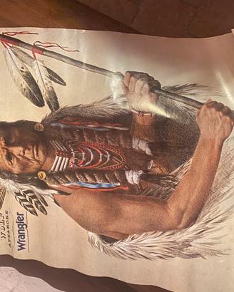 Poster wangler wolf apsaroke  vintage