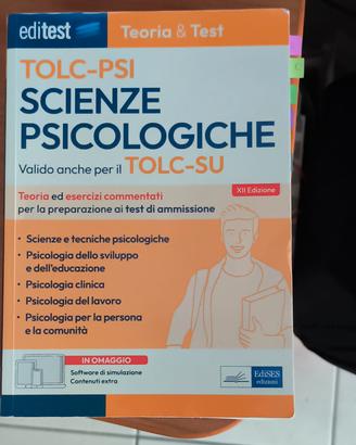 Editest TOLC-PSI libro psicologia test d'ingresso 
