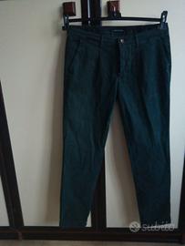 Pantaloni verde bottiglia tg 52
