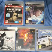 Lotto Giochi Heavy Rain Beyond Resident Batman Ps3