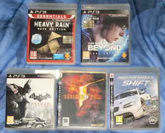 Lotto Giochi Heavy Rain Beyond Resident Batman Ps3