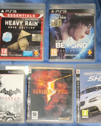 Lotto Giochi Heavy Rain Beyond Resident Batman Ps3