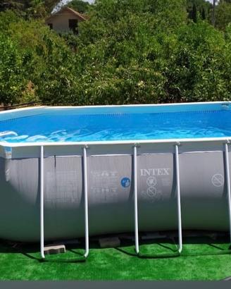 Piscina Intex 503x274x122h +Motore a sabbia+sdraio