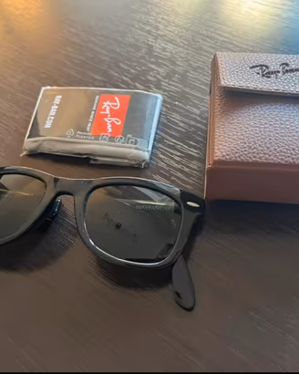Occhiali Rayban Wayfare Folding custodia in pelle
