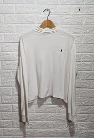Maglioncino Ralph Lauren dolcevita bianco XL donna