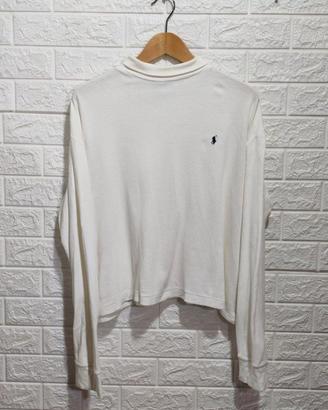 Maglioncino Ralph Lauren dolcevita bianco XL donna