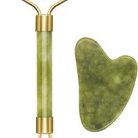 
Rullo e Pietra Gua Sha in Giada 