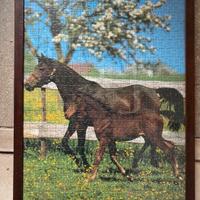 Quadro puzzle cavallo