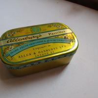 Scatola latta Allemburys, England