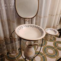 lavabo toilette  antico in ferro battuto 
