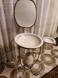 lavabo toilette  antico in ferro battuto 