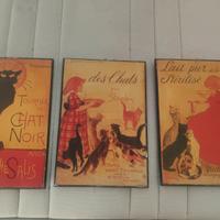 quadri Vintage gatto nero 