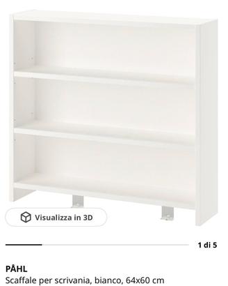scaffale per scrivania 