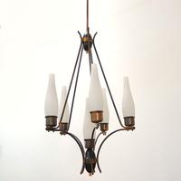 Lampadario 5 luci anni 50/60