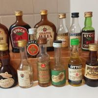 Bottiglie liquore mignon da collezione