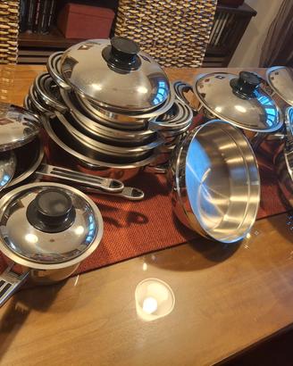 Batteria pentole Lady Dietetica inox 18/10 18pz