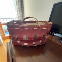 Magnifica borsa intrecciata in pelle Zara