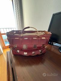 Magnifica borsa intrecciata in pelle Zara