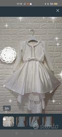Vestito bianco elegante bambina