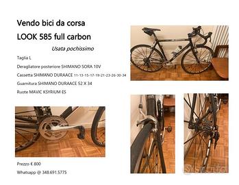 Bici da corsa LOOK 585 full carbon