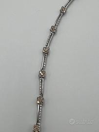 Bracciale tennis oro e diamanti 1,5 ct