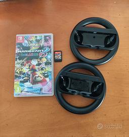 Mario kart 8 deluxe Switch italiano + 2 volantini
