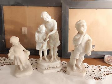 statuine in marmo bianco 