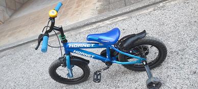 Bicicletta Bambino Hornet 12" Blu con rotelle